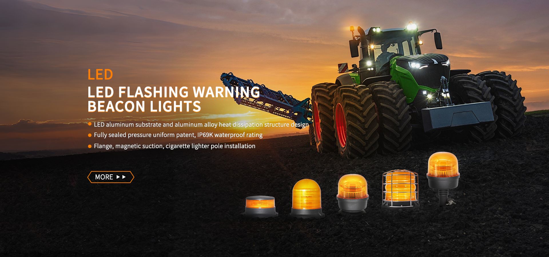 LED FLASHING WARNING BEACON LIGHTS