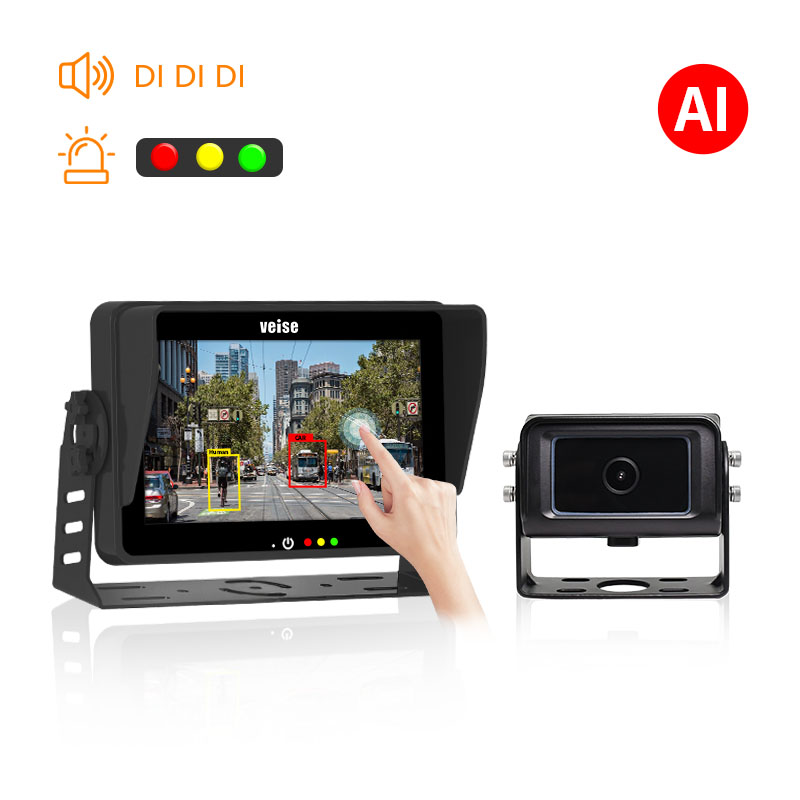 AI pedestrian detection early warning backup camera system - Built-in ...