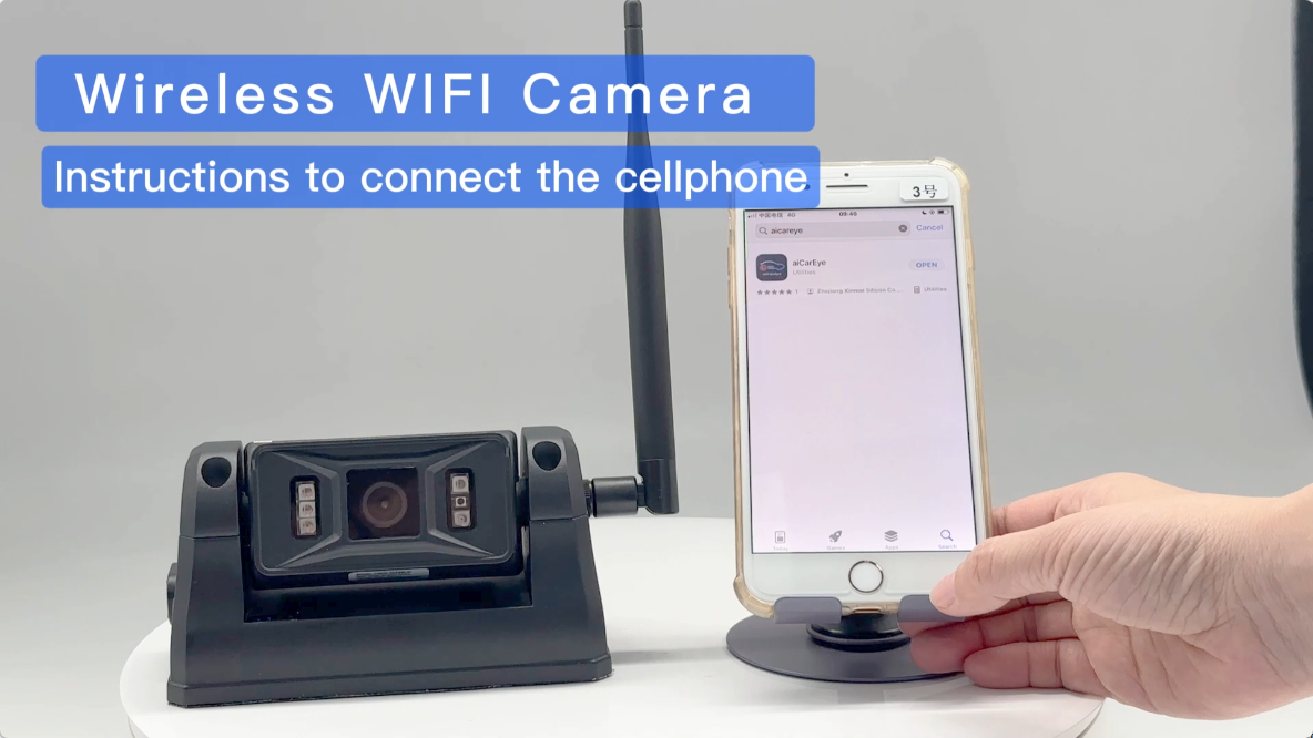 Wireless WIFI Camera  Instructions to connect the cellphone