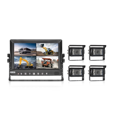 9-inch 1080P Quad Monitor Reverse Camera System