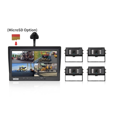 10.1-inch 1080P Quad Reversing 
 Camera System