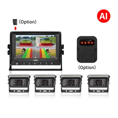 AI Pedestrian & Vehicle Detecting Monitor Camera System