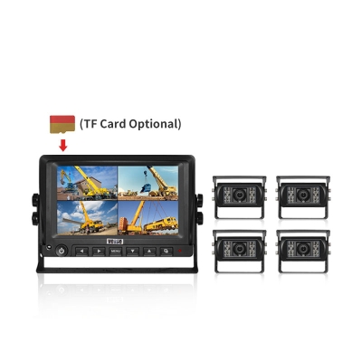 7-inch 1080P Quad Reversing Camera Monitor System