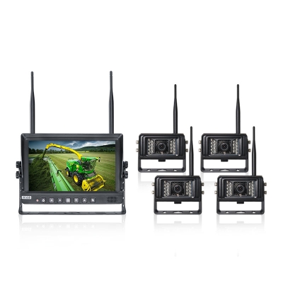 9-inch wireless reversing camera system with DVR video monitor
