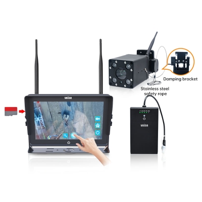 10.1-inch 20x zoom wireless blind spot detection system, fully laminated touch screen can control camera zoom